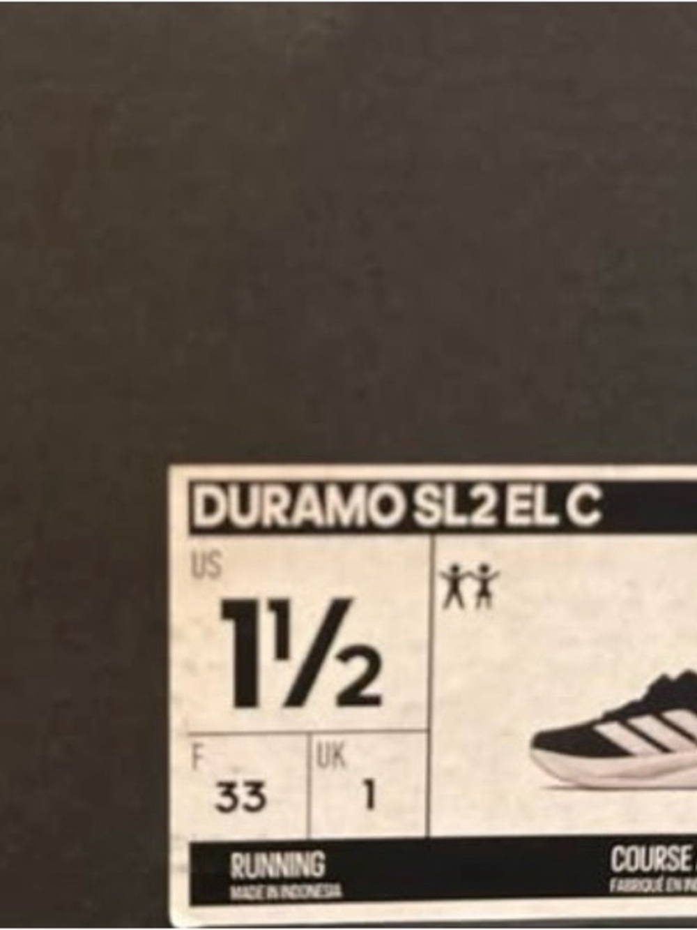 adidas Duramo SL2 EL C Kids' Running Shoes - Black
